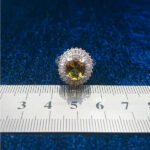 انگشتر نقره زنانه طرح مانیلا با سنگ الکساندریت - Image 2