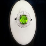 انگشتر نقره زنانه طرح مانیلا با سنگ الکساندریت - Image 4