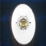 انگشتر نقره زنانه طرح آدرینا با سنگ الکساندریت - Image 3