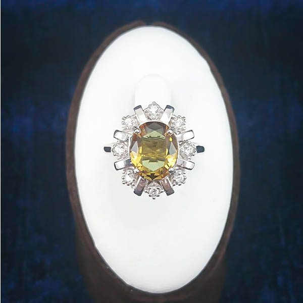 انگشتر نقره زنانه طرح آدرینا با سنگ الکساندریت - Image 3