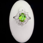 انگشتر نقره زنانه طرح پردیس با سنگ الکساندریت - Image 4