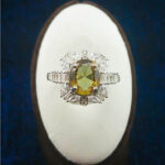 انگشتر نقره زنانه طرح هلینا با سنگ الکساندریت - Image 4