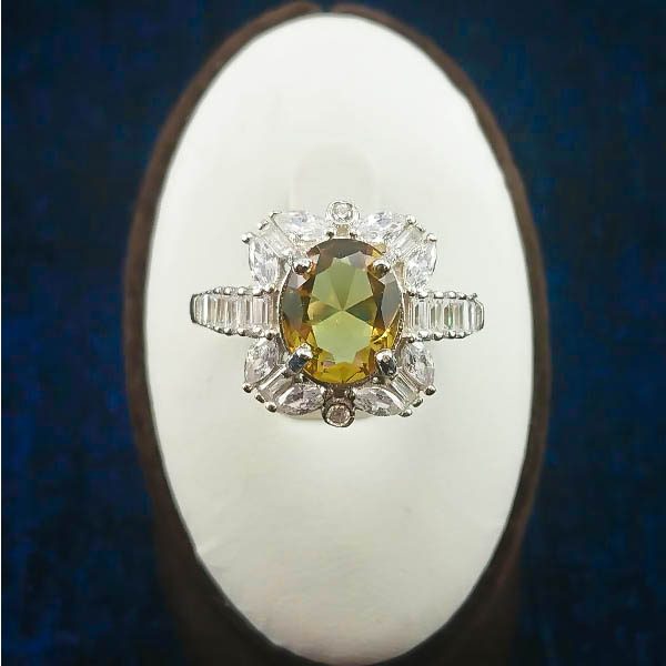 انگشتر نقره زنانه طرح هلینا با سنگ الکساندریت - Image 4