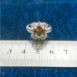 انگشتر نقره زنانه طرح هلینا با سنگ الکساندریت - Image 3