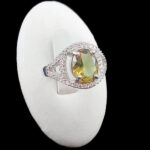 انگشتر الکساندریت زنانه نقره طرح شهین