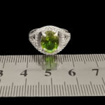 انگشتر الکساندریت زنانه نقره طرح شهین - Image 2