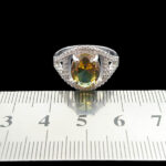 انگشتر الکساندریت زنانه نقره طرح شهین - Image 3