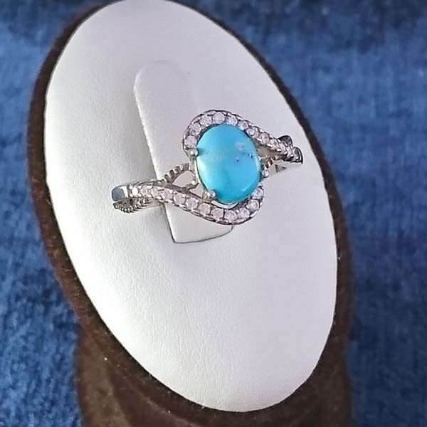 انگشتر فیروزه زنانه نقره