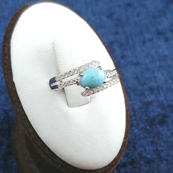 ۲-۱-۰۲۷ turquoise-ring-women (1) انواع انگشتر فیروزه دخترانه فانتزی