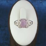 انگشتر نقره زنانه طرح ورونیکا با سنگ عقیق کبود یمنی - Image 2