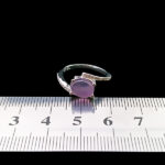 انگشتر نقره زنانه طرح سامینا با سنگ عقیق کبود یمنی - Image 2