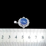 گردنبند عقیق کبود یمنی نقره زنانه طرح لامیا - Image 2