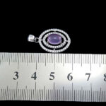 گردنبند عقیق کبود یمنی نقره زنانه طرح ماتیسا - Image 4