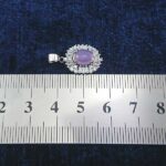 گردنبند نقره زنانه طرح ماهناز با سنگ عقیق کبود یمنی - Image 3