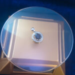 گردنبند نقره زنانه طرح آترینا با سنگ یاقوت کبود الماس تراش - Image 4