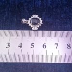 گردنبند نقره زنانه طرح سابرینا با سنگ یاقوت کبود الماس تراش - Image 4