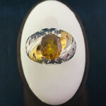 انگشتر نقره مردانه فاخر دست ساز طرح منصور ۳ با سنگ الکساندریت - Image 6