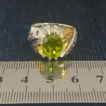 انگشتر نقره مردانه فاخر دست ساز طرح منصور ۳ با سنگ الکساندریت - Image 5