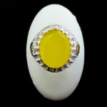 انگشتر نقره مردانه طرح کف العباس با سنگ شرف الشمس + حکاکی - Image 5