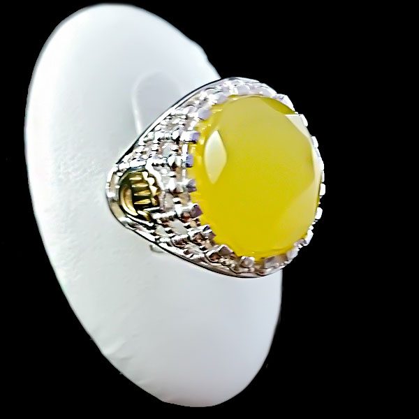 انگشتر شرف الشمس مردانه نقره فاخر