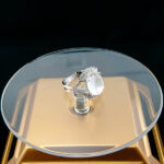 انگشتر نقره زنانه طرح حوریا با سنگ در نجف اصلی - Image 2