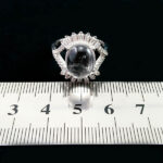 انگشتر نقره زنانه طرح حوریا با سنگ در نجف اصلی - Image 3