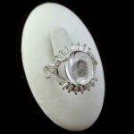 انگشتر نقره زنانه طرح حوریا با سنگ در نجف اصلی