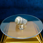 انگشتر نقره مردانه طرح سجاد با سنگ عقیق سلیمانی (باباقوری) - Image 2