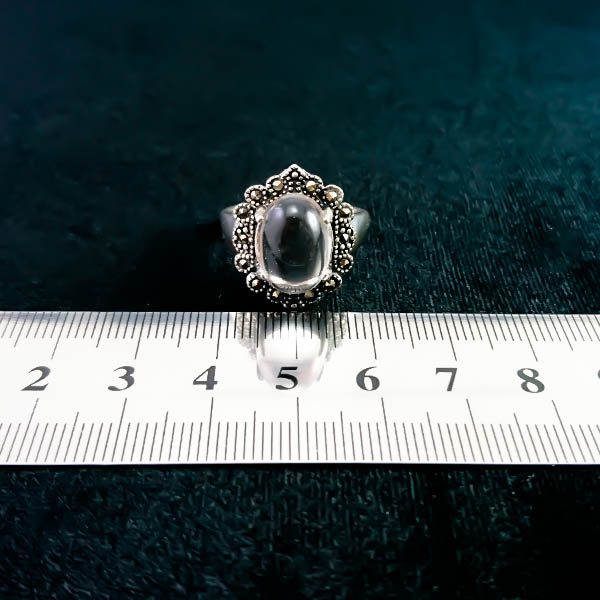 انگشتر نقره زنانه طرح حوردیس با سنگ در نجف اصلی - Image 3