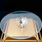 انگشتر نقره زنانه طرح خزان با سنگ در نجف اصلی - Image 2