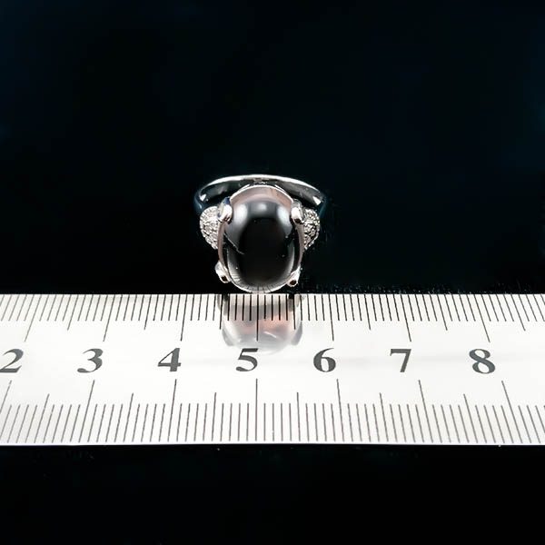 انگشتر نقره زنانه طرح خزان با سنگ در نجف اصلی - Image 3