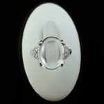 انگشتر نقره زنانه طرح خزان با سنگ در نجف اصلی - Image 4