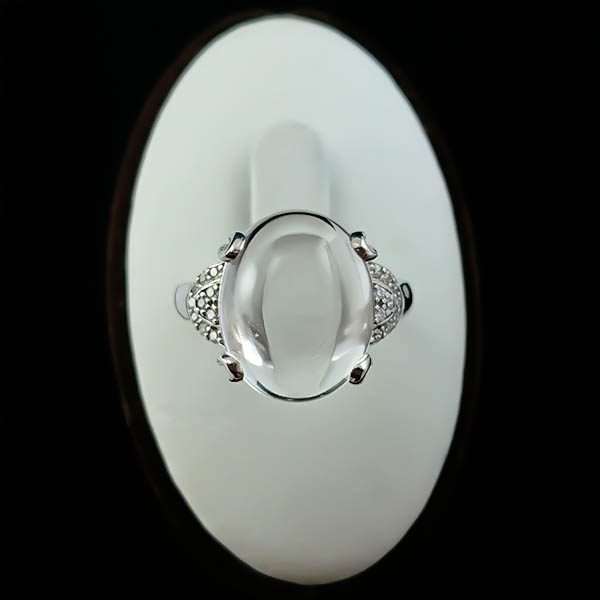 انگشتر نقره زنانه طرح خزان با سنگ در نجف اصلی - Image 4