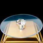 انگشتر نقره زنانه طرح خوشین با سنگ در نجف اصلی - Image 4