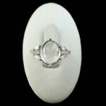 انگشتر نقره زنانه طرح خوشین با سنگ در نجف اصلی - Image 2