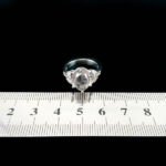 انگشتر نقره زنانه طرح خوشین با سنگ در نجف اصلی - Image 3