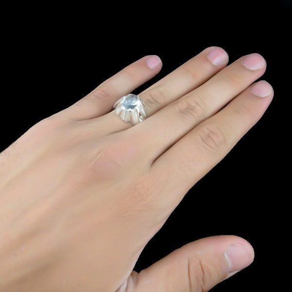 انگشتر نقره مردانه طرح آرتین با سنگ در نجف اصلی - Image 4