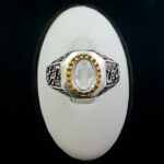 انگشتر نقره مردانه طرح حیدر امیرالمومنین با سنگ در نجف اصلی - Image 6