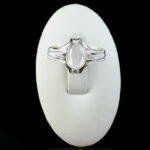 انگشتر نقره زنانه و مردانه چهارچنگ آروشا با سنگ در نجف اصلی - Image 5