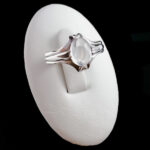 انگشتر نقره زنانه و مردانه چهارچنگ آروشا با سنگ در نجف اصلی