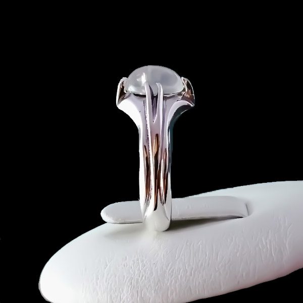 انگشتر نقره زنانه و مردانه چهارچنگ آروشا با سنگ در نجف اصلی - Image 2