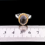 انگشتر نقره مردانه طرح آرسام با سنگ در نجف اصلی - Image 4