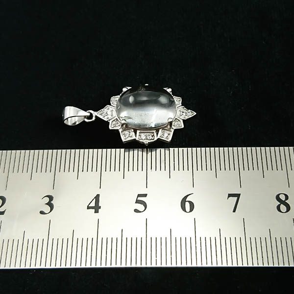 گردنبند نقره زنانه طرح دایانا با سنگ در نجف اصلی - Image 3