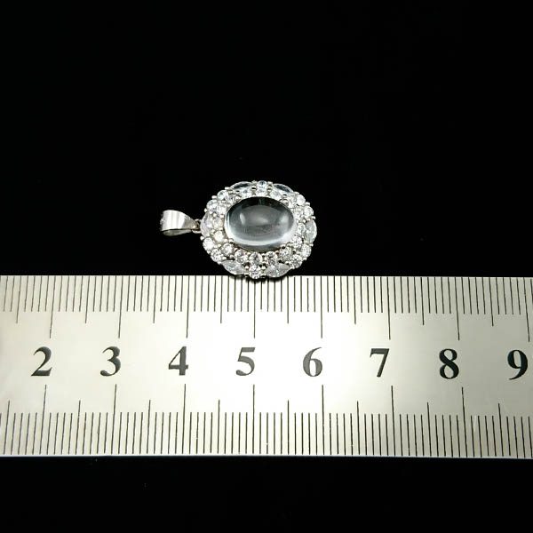 گردنبند نقره زنانه طرح رَستا با سنگ در نجف اصلی - Image 3