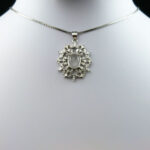 گردنبند نقره زنانه طرح رامونا با سنگ در نجف اصلی