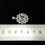 گردنبند نقره زنانه طرح رامونا با سنگ در نجف اصلی - Image 2