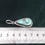 گردنبند دست ساز نقره زنانه طرح تاتیانا با سنگ فیروزه نیشابوری - Image 3