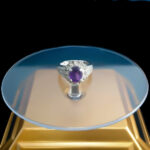 انگشتر نقره زنانه طرح ماتوسا با سنگ آمیتیست - Image 4