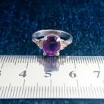 انگشتر نقره زنانه طرح ژیلا با سنگ آمیتیست - Image 4