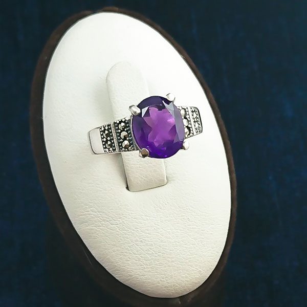 انواع انگشتر آمیتیست دخترانه اصل